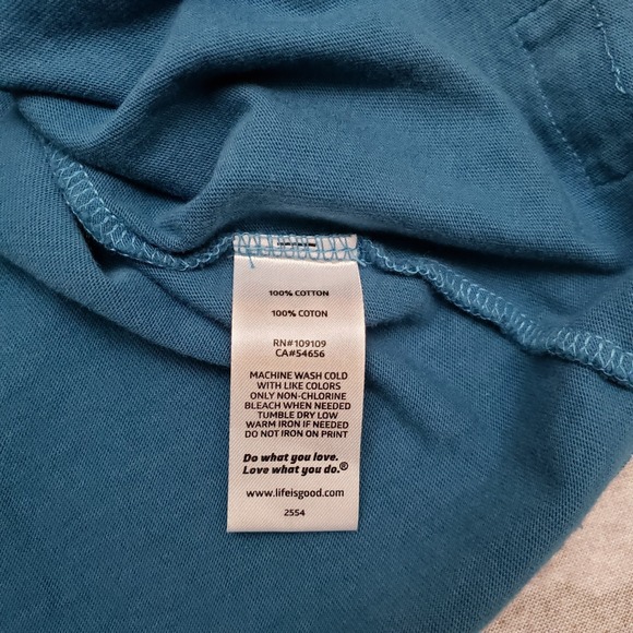 Life Is Good Top Womens XL Blue Pullover V-Neck Long Sleeve NWT - Picture 5 of 9